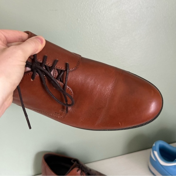 Ecco Brown Leather Oxford‎ Dress Shoes EU 43 - Picture 4 of 11